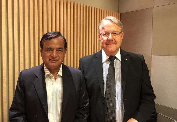 Dr. Rabi Narayan Bastia, Rex’s Geological Adviser (left) and Hans Lidgren, Rex’s founder (right)