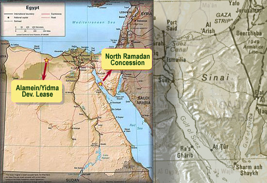 North Ramadan Concession - Alamein-Yidma Dev Lease