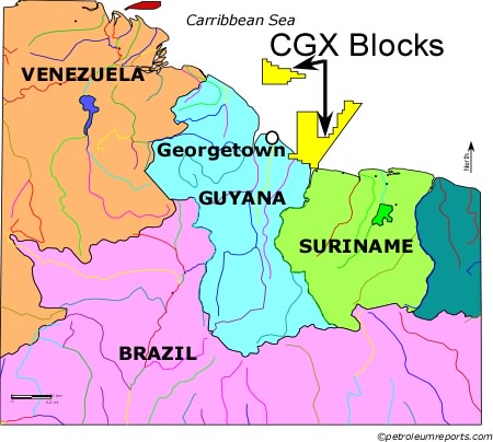 CGX Guyana Blocks