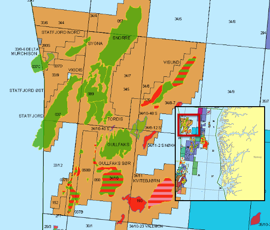 Field Map - Gullfaks South