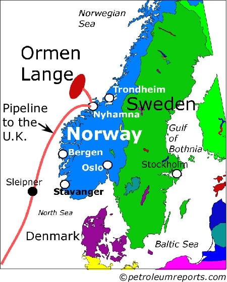 Ormen Lange Pipeline to the UK
