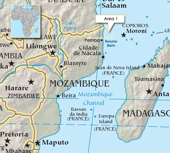 Area 1 - Offshore Mozambique in Rovuma Basin