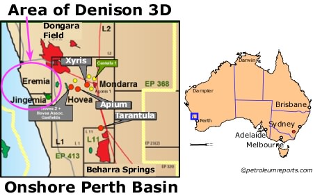 Denison 3D Survey, Perth Basin