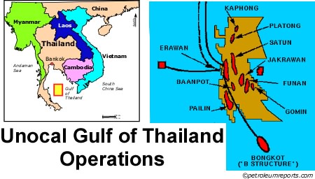 Unocal Operations, Gulf of Thailand