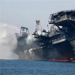 Deepwater Horizon Sinking (Apr 22)