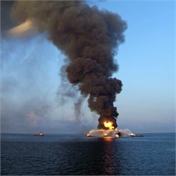 Deepwater Horizon on Fire (Apr 21)