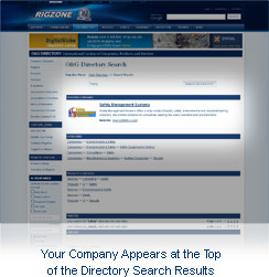 Your Company Appears at the Top of the Directory Search Results