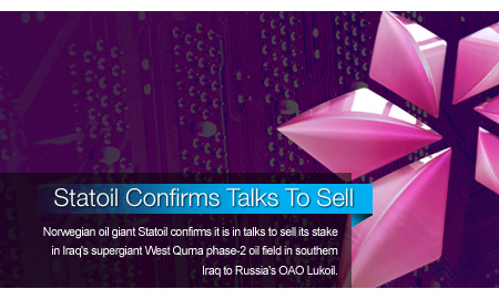 Statoil Confirms Talks To Sell Stake In Iraqi Oil Field