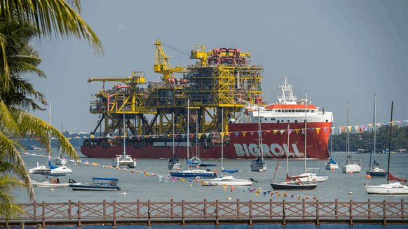 TotalEnergies Project Topsides Sail Away