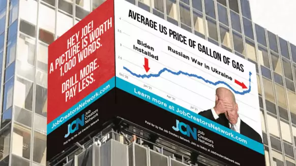 New Oil Related Billboard Erected in Times Square