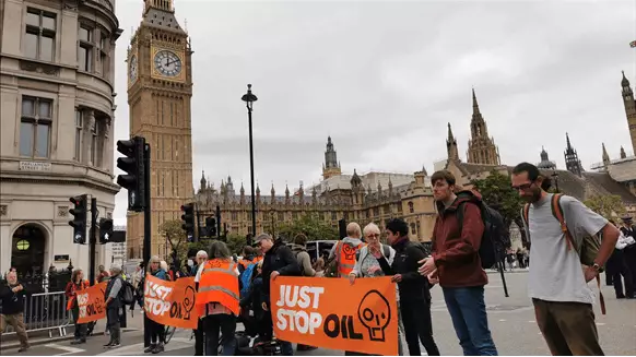 Activists Block UK Parliament And Demand No New Oil