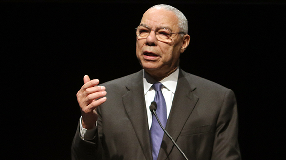 Colin Powell Tells NAPE Audience of Ways to Decentralize Energy