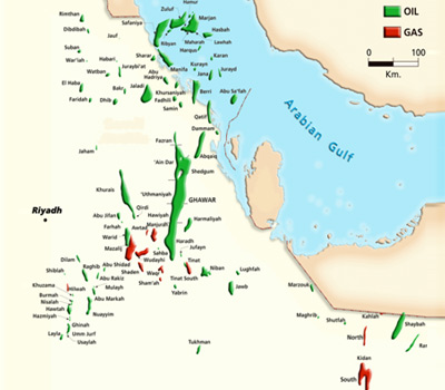 Oil and Gas Fields of Saudi Arabia